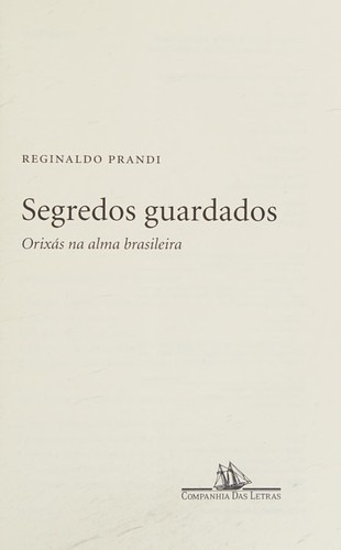 Capa do livro Segredos Guardados, de Reginaldo Prandi