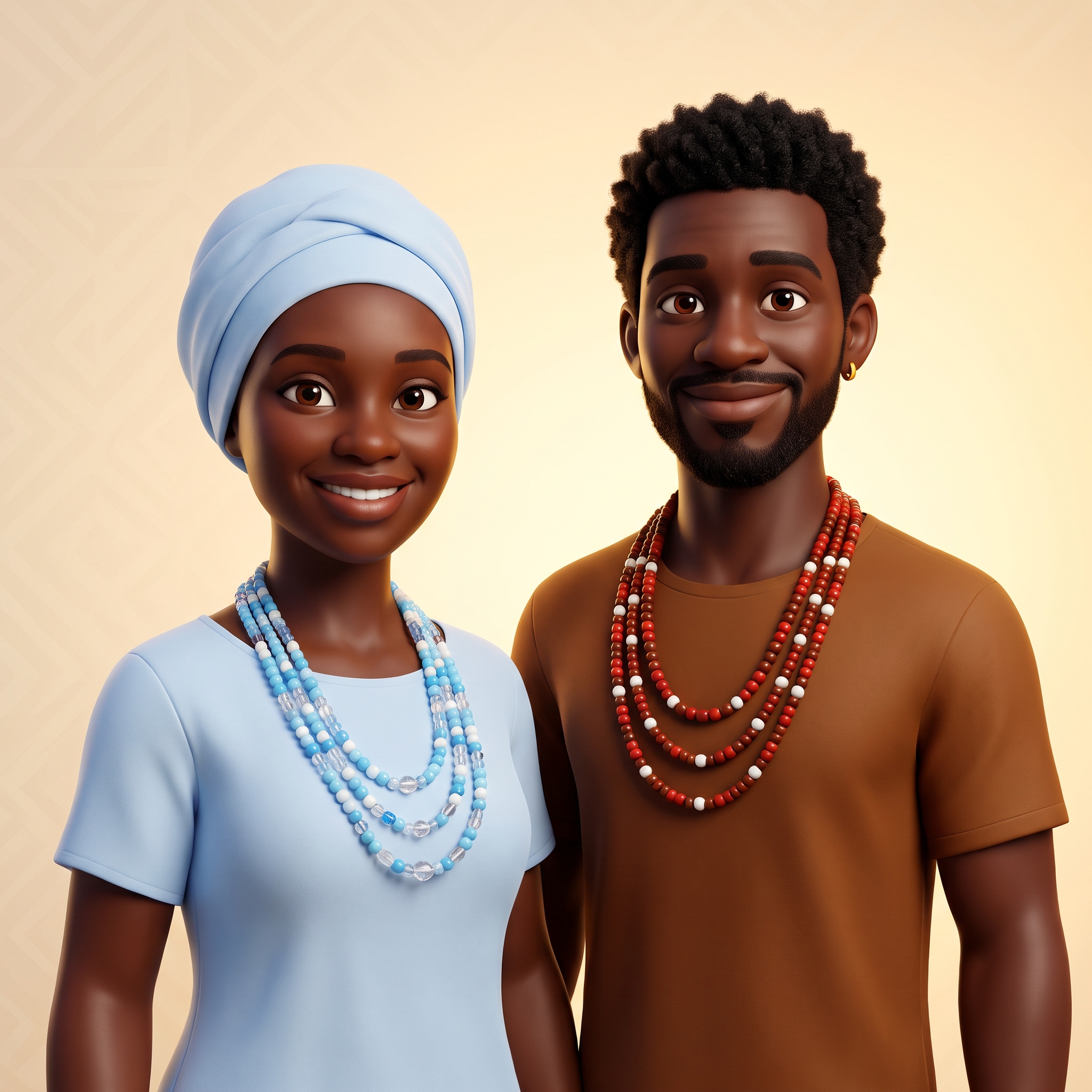 Kaya e Zazi, mascotes do Portal Afroxé